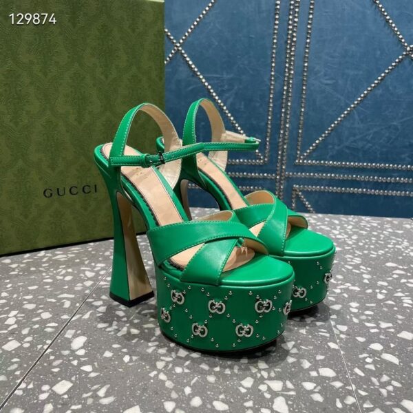 GG Interlocking G studs sandals Super A - Image 4