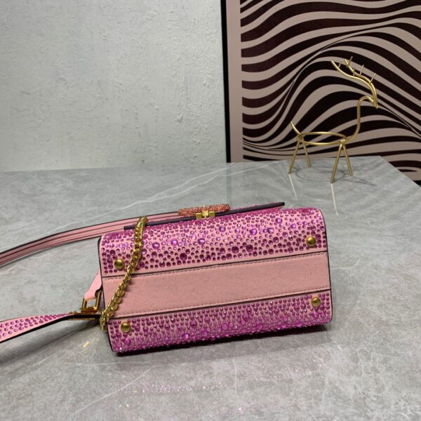 VLTN Embellished Top Handle Bag - Image 3