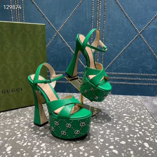 GG Interlocking G studs sandals Super A - Image 7