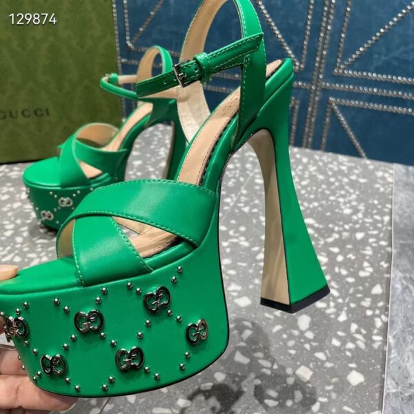 GG Interlocking G studs sandals Super A - Image 5
