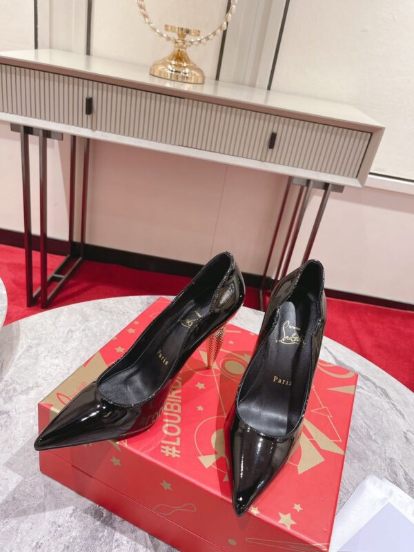 Christian Red Bottom LipChick Patent Pumps - Image 6