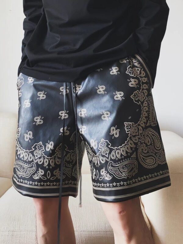 Amiri Leather Shirt & Shorts Set Super A - Image 5