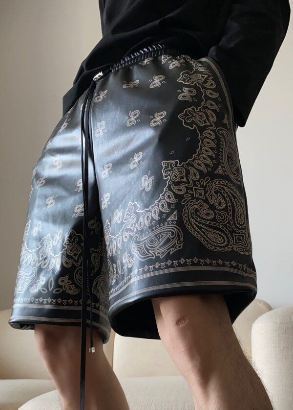 Amiri Leather Shirt & Shorts Set Super A - Image 6