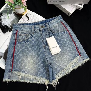 GG Denim Shorts