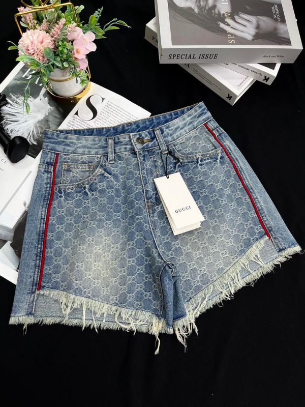GG Denim Shorts
