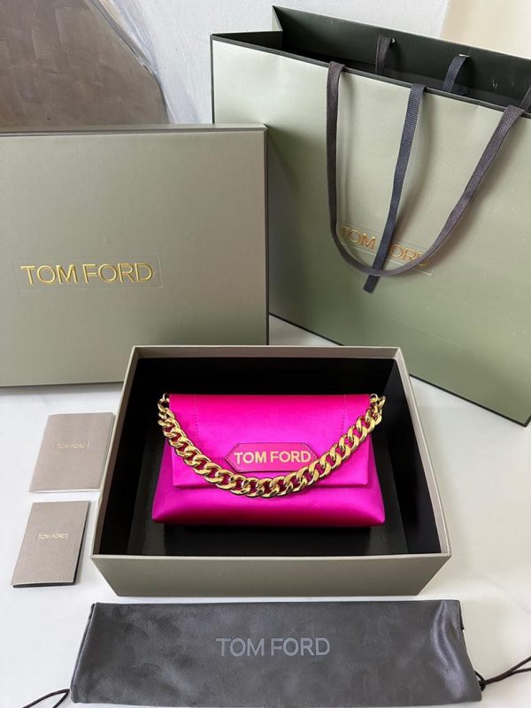 TF Women's Pink Mini Label Chain Bag Premium Edition - Image 5