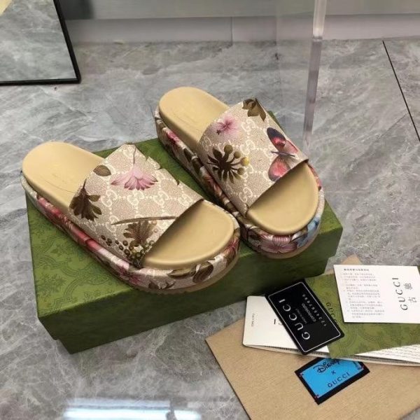 GG Flower Flatform Sandals - Image 7