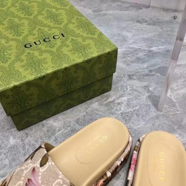 GG Flower Flatform Sandals - Image 2