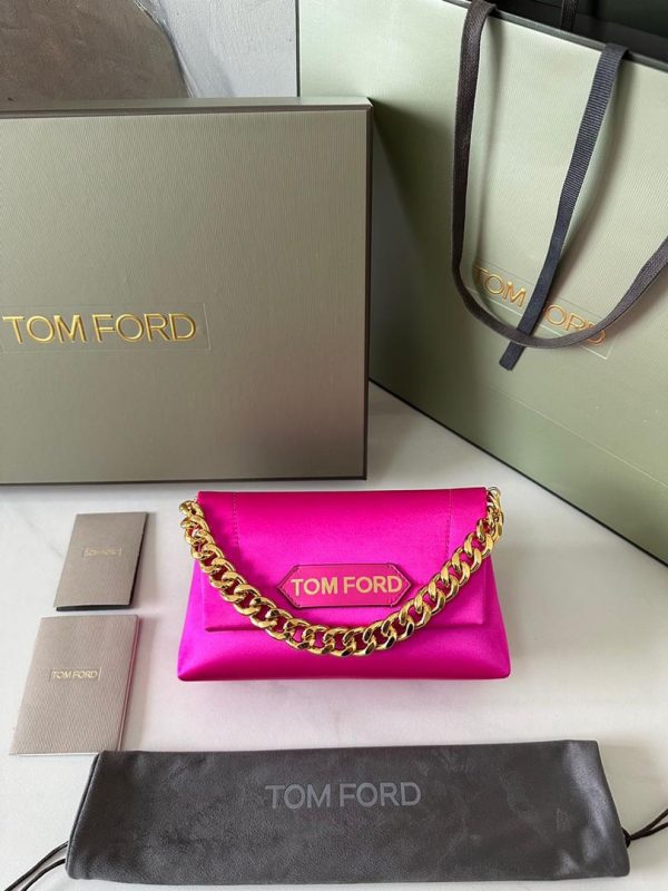 TF Women's Pink Mini Label Chain Bag Premium Edition - Image 2