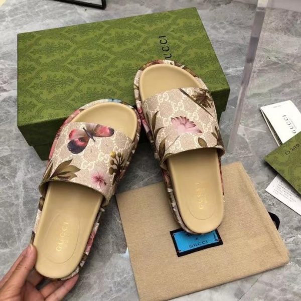 GG Flower Flatform Sandals - Image 6