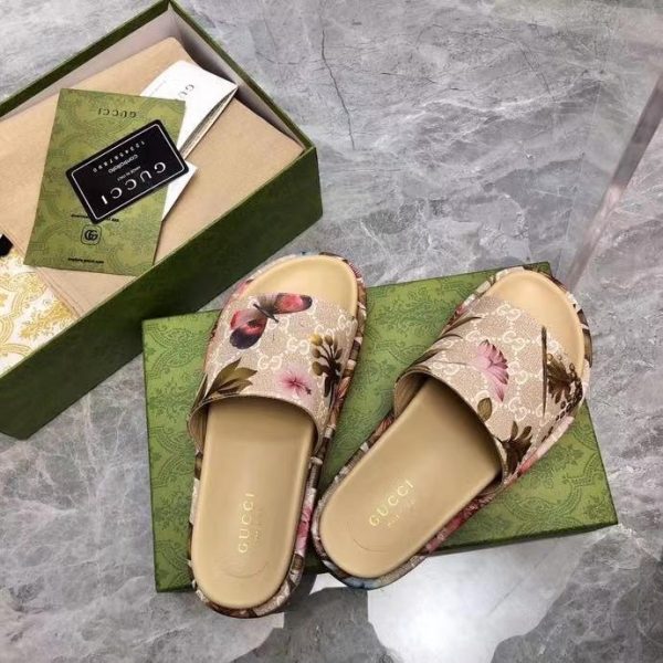 GG Flower Flatform Sandals - Image 5