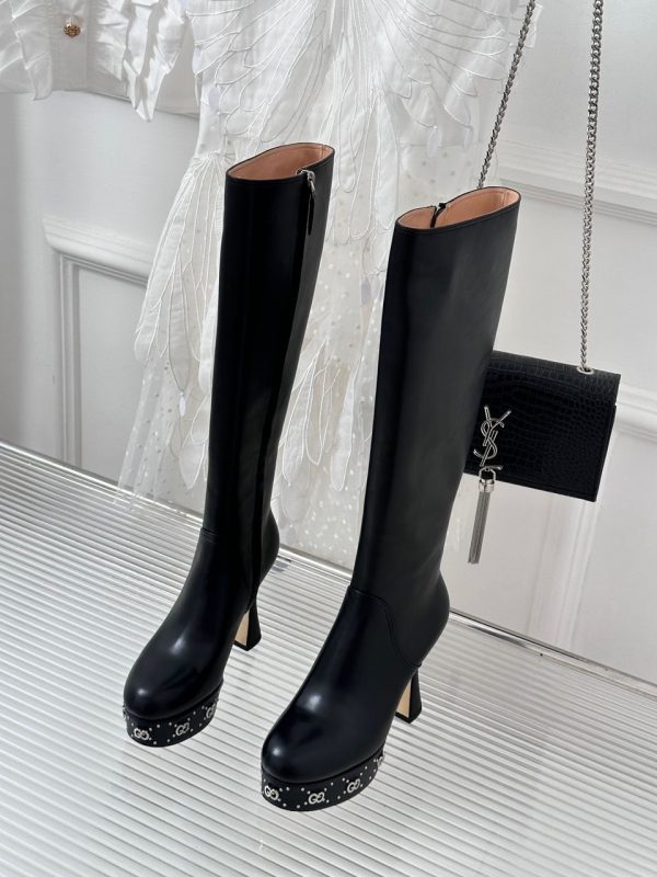 GG knee-high leather/ Ankle bootsSuper A - Image 10
