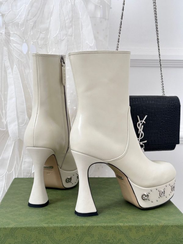 GG knee-high leather/ Ankle bootsSuper A - Image 12