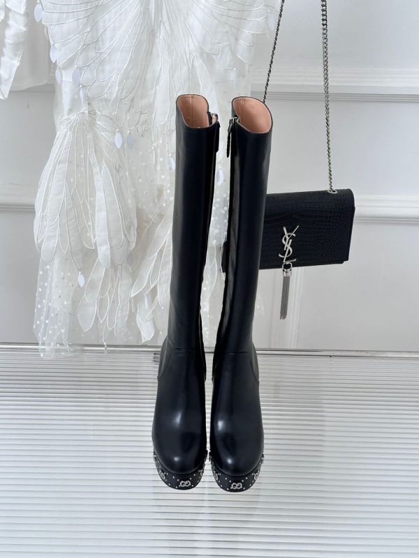 GG knee-high leather/ Ankle bootsSuper A - Image 16