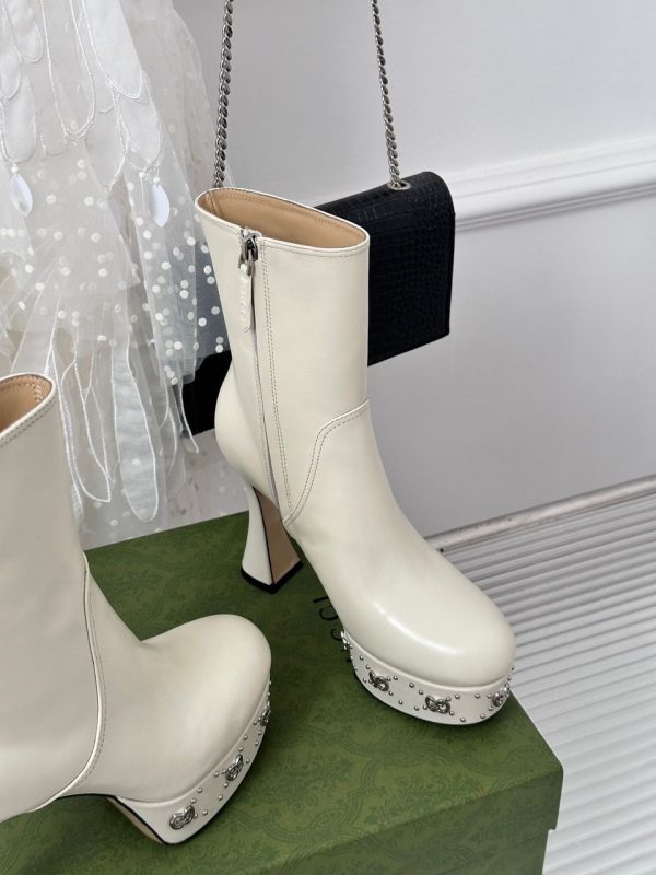 GG knee-high leather/ Ankle bootsSuper A - Image 8