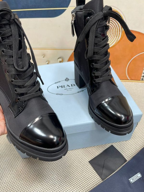 PRDA Leather and nylon fabric booties - Image 6