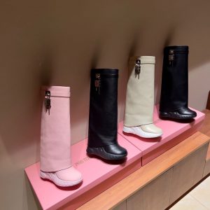 Givench Shark Lock Biker Boots Regular