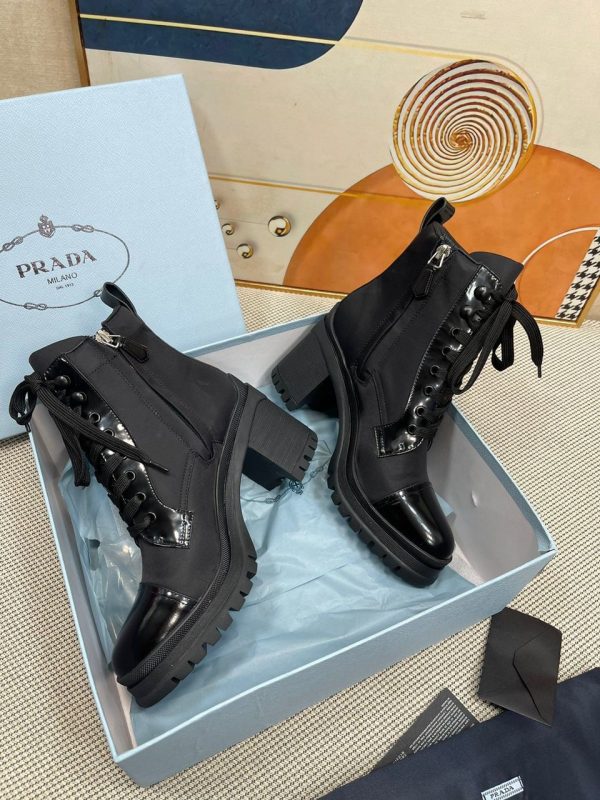 PRDA Leather and nylon fabric booties - Image 7