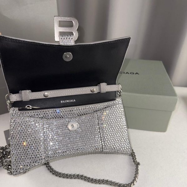 BB Hourglass crystal-embellished cross-body bag Super A - Image 6