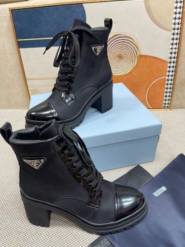 PRDA Leather and nylon fabric booties - Image 3