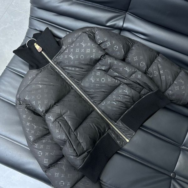 LV Cropped Monogram Puffer Jacket Super A - Image 6