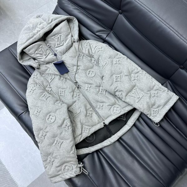LV Grey Monogram Boyhood Puffer Jacket Super A