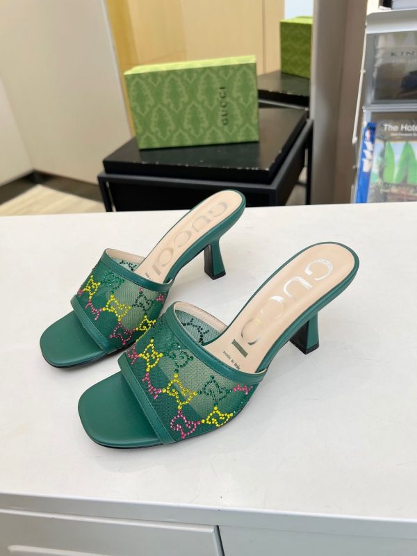 GG Mid-heel slide sandal super A - Image 8