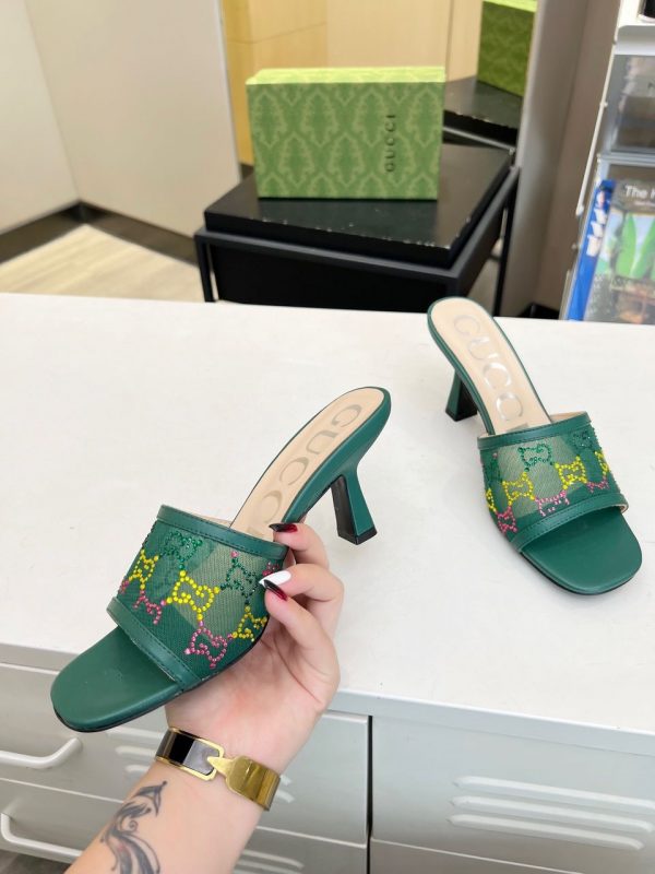 GG Mid-heel slide sandal super A - Image 3