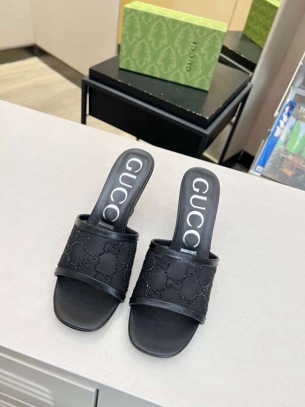 GG Mid-heel slide sandal super A - Image 5