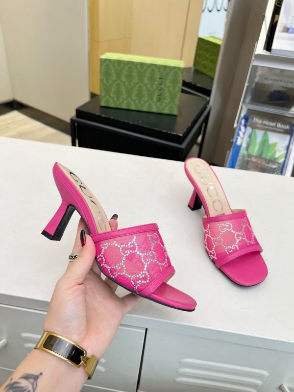 GG Mid-heel slide sandal super A - Image 20