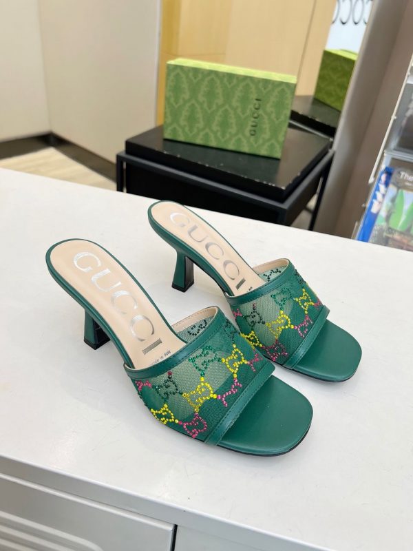 GG Mid-heel slide sandal super A - Image 7