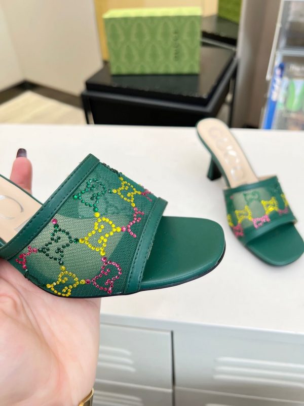 GG Mid-heel slide sandal super A - Image 4