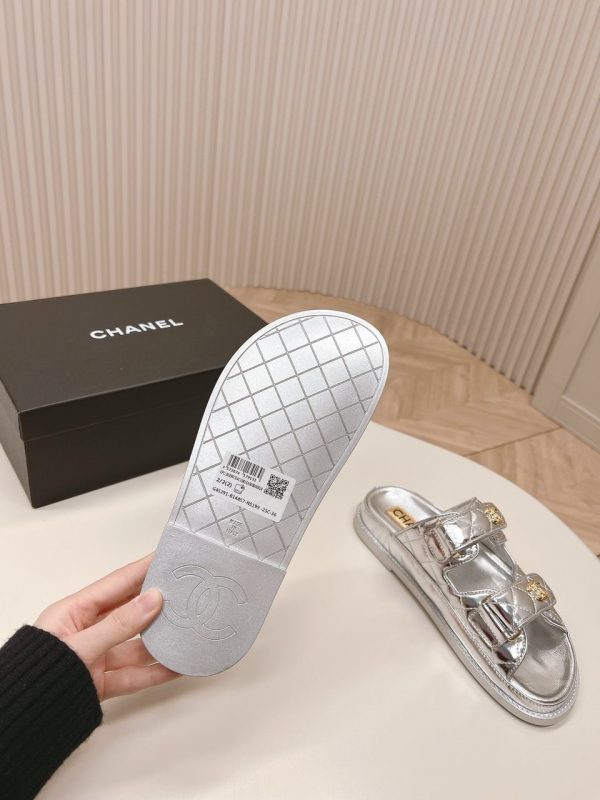 CC Metallic Silver Sandals Super A - Image 7