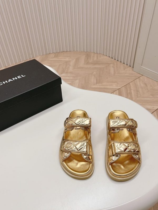 CC Metallic Gold Sandals Super A - Image 9