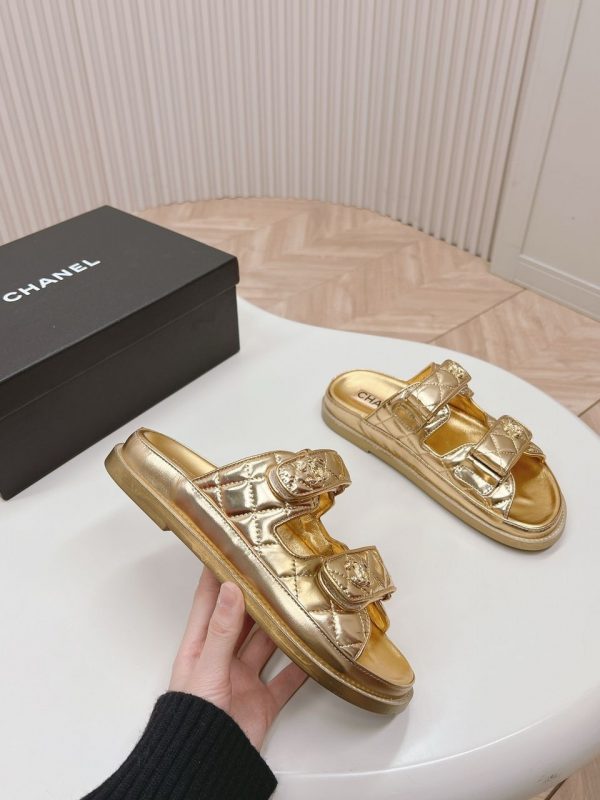 CC Metallic Gold Sandals Super A - Image 8
