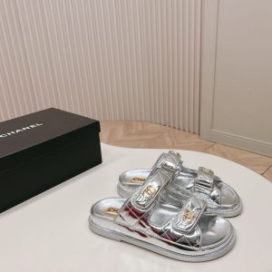 CC Metallic Silver Sandals Super A