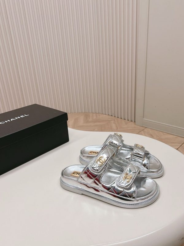 CC Metallic Silver Sandals Super A