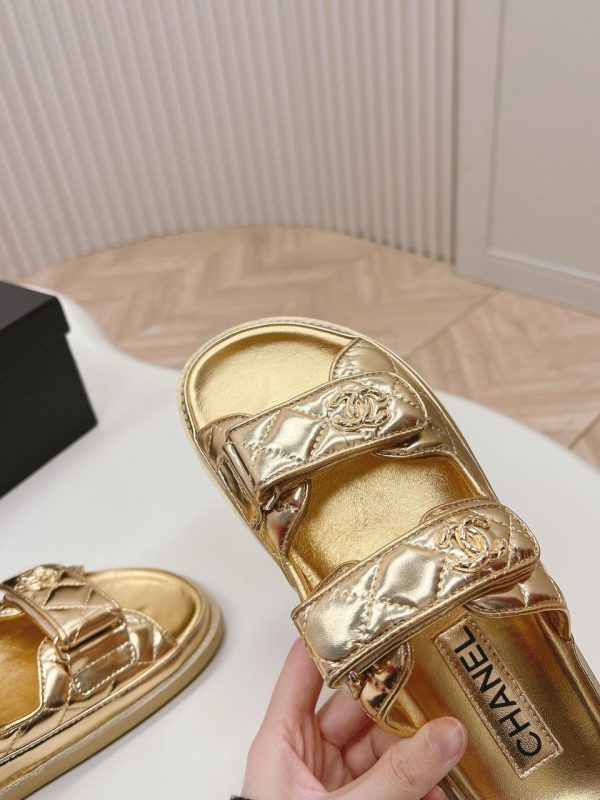 CC Metallic Gold Sandals Super A - Image 5