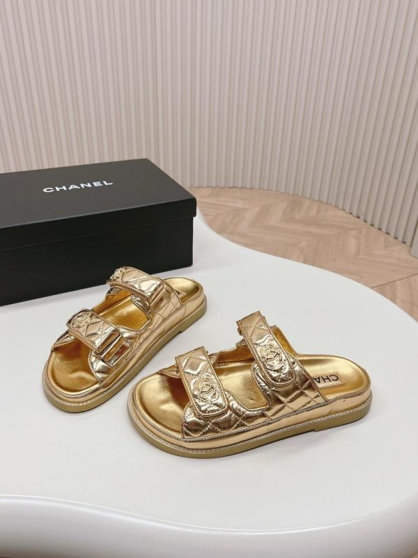 CC Metallic Gold Sandals Super A - Image 7