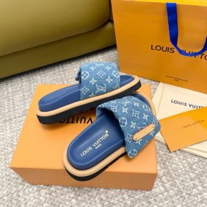 LV Pool Pillow Flat Comfort Mules