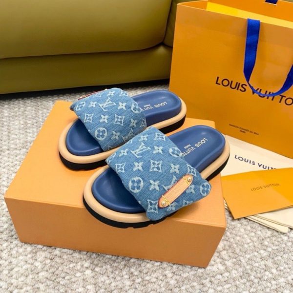 LV Pool Pillow Flat Comfort Mules - Image 8