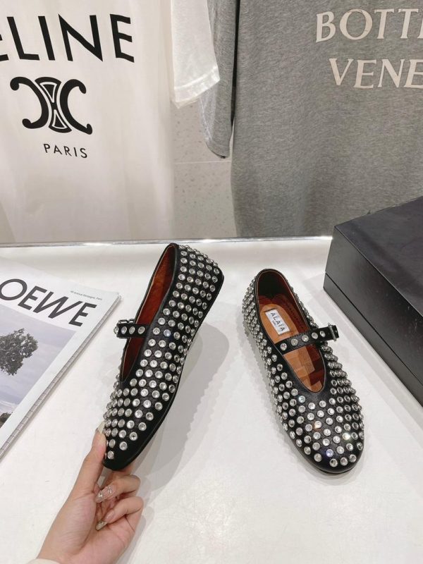 Alaia Strass Ballet Flats - Image 14