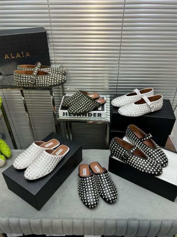 Alaia Strass Ballet Flats - Image 19