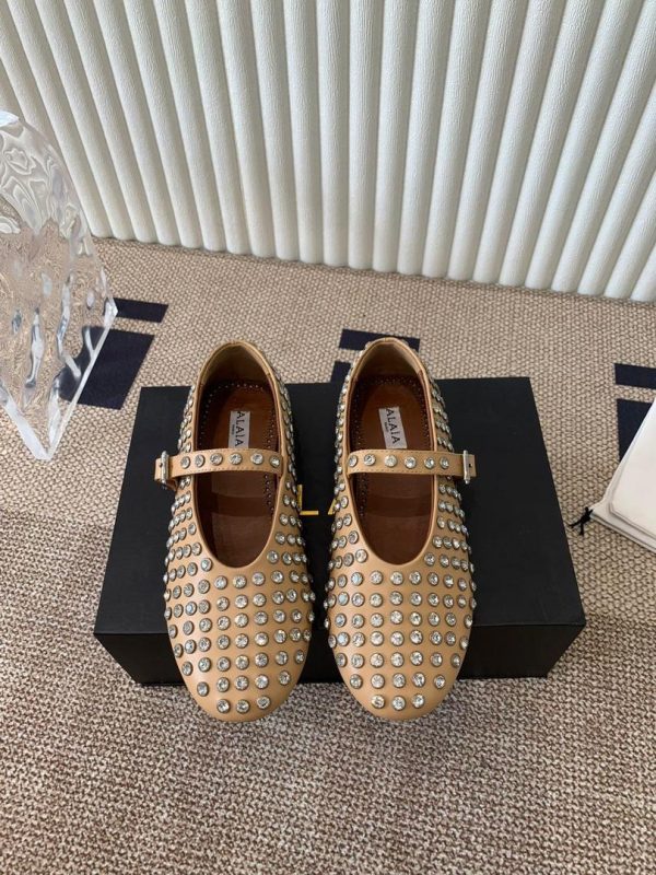 Alaia Strass Ballet Flats - Image 3