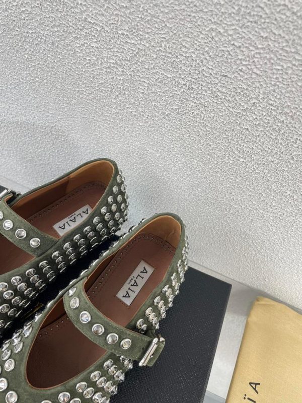 Alaia Strass Ballet Flats