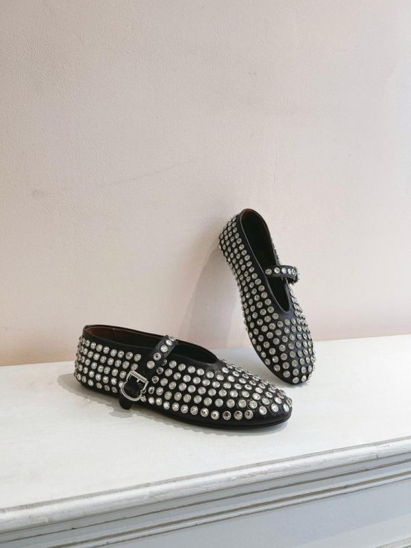 Alaia Strass Ballet Flats - Image 7