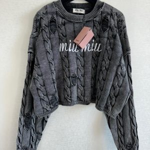 Miu miu Ripped jumper