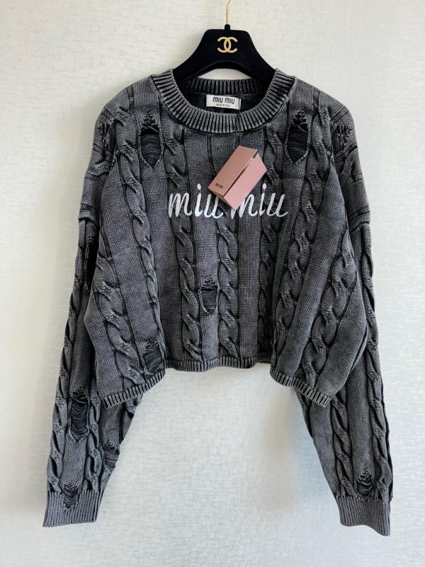 Miu miu Ripped jumper